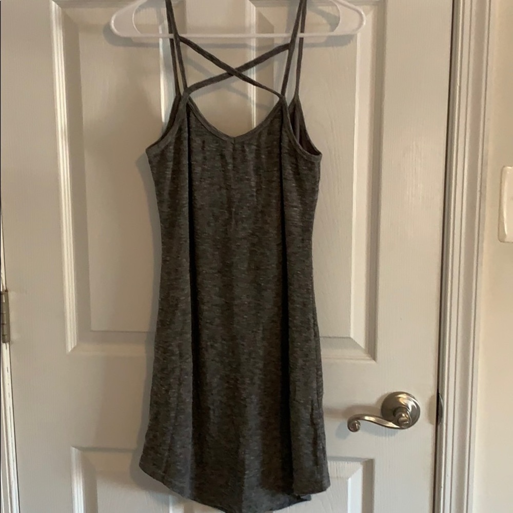Grey strappy dress